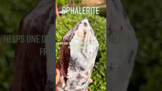 Sphalerite Tower🔮🥰crystals crystalmeanings spiritualtiktok witchtok [upl. by Wendt]