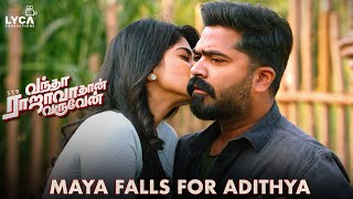 Vantha Rajavathaan Varuven Movie Scene  Maya falls for Adithya  Simbu  Megha Akash  Sundar C [upl. by Pompei]