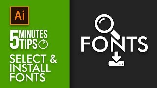 How to Choose free fonts and install to use  5 Minutes Tip Eng Sub [upl. by Monney]