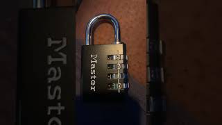 Reset or change the code on combination padlock [upl. by Ecidnarb]