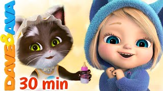 🐱 Ten Little Kittens and More Nursery Rhymes amp Kids Songs  Dave and Ava 🐱 [upl. by Geanine]