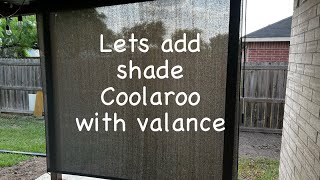 Coolaroo Outdoor Roller Shade With Protective Valance installation [upl. by Bee]