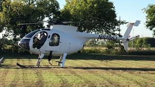 HughesMcDonald MD 500 startup and takeoff [upl. by Claybourne]