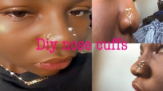 DIY NOSE CUFF TUTORIAL  USING ONLY YOUR HANDS [upl. by Afrika528]