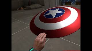 Boneworks Captain America Shield Pack Custom Items Mod  Download Now Available [upl. by Harriott105]