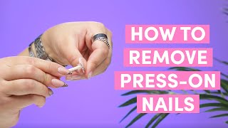 How To Remove Our Glamnetic Press On Nails [upl. by Adnocahs]