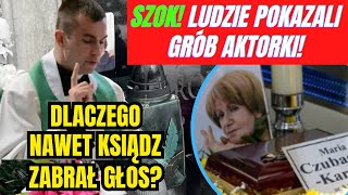 Szok Ludzie pokazali grób aktorki To kontrowersyjny i porażający widok Nawet ksiądz zabrał głos [upl. by Kcirdet]