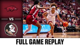 Arkansas vs Florida State Full Game Replay  202324 ACC Women’s Basketball [upl. by Kcirdec]