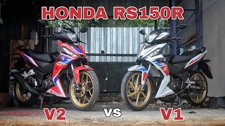 HONDA RS150R V1 vs V2 Malaysia  Perbezaan Ketara [upl. by Doloritas]