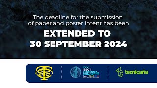 Extended Deadline for Submission of Papers and Posters  ISSCT Centennial Congress 2025 [upl. by Annauj]