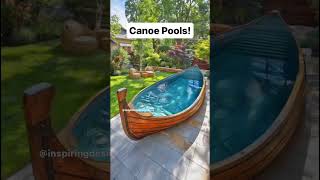 Canoe Pool Backyard Inspiration  Unique Interior Design Ideas for Outdoor Spaces  luxurylife [upl. by Aivitnahs]