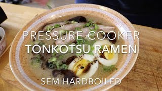 Easy Pressure Cooker Japanese Tonkotsu Ramen [upl. by Rebmac]