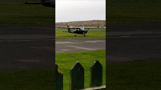 Cessna 152 Aircraft preparing for takeoff from Wellesbourne Mountford Airfield in Warwick [upl. by Cordell250]