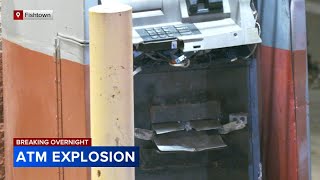 ATM damaged in Fishtown explosion but vandals leave emptyhanded [upl. by Anissej]