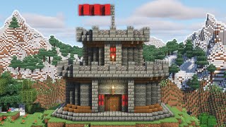 Minecraft How To Build A Small Castle Easy Tutorial [upl. by Gladwin]