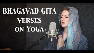 Bhagavad Gita  Sanskrit Verses on Yoga  Relaxing Meditation [upl. by Newmark]