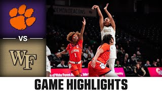 Wake Forest vs Clemson Football Highlight 201920 [upl. by Langille]