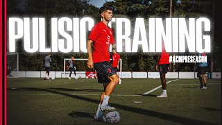 Christian Pulisic  Training at Milanello [upl. by Itteb733]