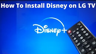 Install Disney App On LG TV [upl. by Macknair847]