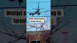 Westjet smooth landing in Toronto canada aviation yyzplanespotting [upl. by Yenaffit]