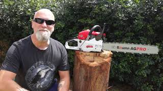 SX62 Baumr Chainsaw  Unboxing Assembly Testing [upl. by Nyral]