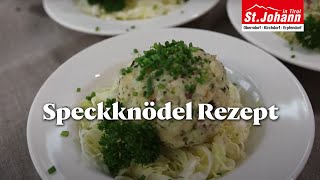 Speckknödel Rezept • Knödelfest in St Johann in Tirol [upl. by Ahsienel]