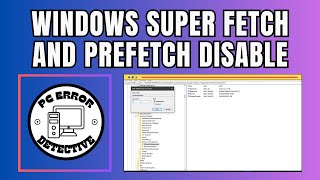 How to Disable Super Fetch and Prefetch in Windows [upl. by Notslar]