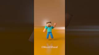 Challenge fluid simulation with minecraft charactor minecraft simulation clothsimulation blender [upl. by Aleuname]