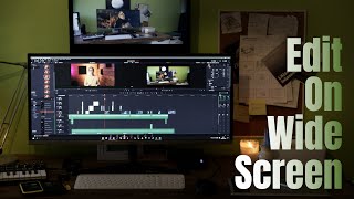 Edit on wide monitor  Samsung Ultra WQHD S34J55 review [upl. by Lorens264]