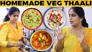 Simple amp Easy Lunch  Best Veg Thaali Home Style Recipe ft Chitra Murali [upl. by Kirit123]