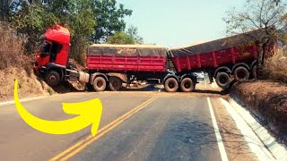 OBSERVAÇÕES DIÁRIAS 17 ACIDENTE FEIO CAMINHOES AO EXTREMO TRUCK [upl. by Dorrej987]