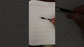 ADIABATIC PROCESS WORK Short30 [upl. by Lowney]