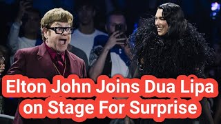 Elton John Joins Dua Lipa on Stage for Surprise ‘Cold Heart’ Performance Amid Health Challenges [upl. by Gally701]