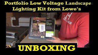 LOWES PORTFOLIO Landscape Lighting Kit  Unboxing and Overview [upl. by Snevets247]