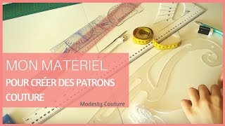 Mon matériel pour créer des patrons couture [upl. by Redneval]