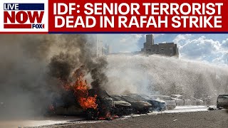 IsraelHamas war Senior terrorist killed by IDF in Rafah airstrike  LiveNOW from FOX [upl. by Ecinuahs]