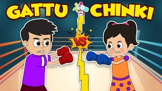 Gattu VS Chinki  Favorite Cartoon  Animated Stories  English Cartoon  Moral Stories  PunToon [upl. by Akirahc523]