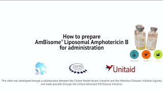 Preparation of Liposomal Amphotericin B Ambisome for Administration [upl. by Epilihp174]