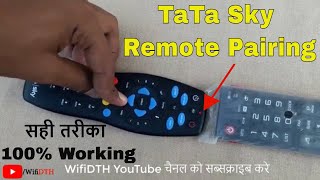 How To Pairing Sync Tata Play Remote  Tata Sky New Remote Pairing Sync With TV Remote in Hindi [upl. by Phelgen]