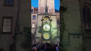 Astronomische Uhr Prag praha prague night city tourism travel clock clocktower [upl. by Nomi99]