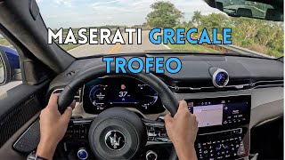 2024 Maserati Grecale Trofeo POV Drive A New Porsche Macan Challenger [upl. by Honor]