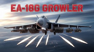 The Boeing EA18G Growler Electronic Attack Aircraft  Speed of Mach 18  Combat Range of 722Km [upl. by Norreg]