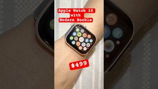 Exclusive  Apple Watch Series 10 Gold Titanium unboxing  Deep Blue Modern Buckle  viralshort [upl. by Roshan]