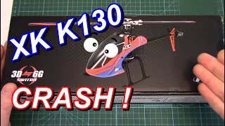 XK K130 RC Helicopter Review Test Flight Crash amp Setup [upl. by Winonah]