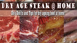 How To Dry Age Steak At Home [upl. by Suciram279]