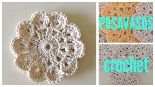 Posavasos a crochet paso a paso [upl. by Refinneg484]