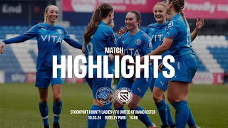 Stockport County Ladies Vs FC United of Manchester  Match Highlights  100324 [upl. by Davena]