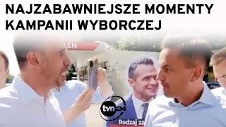 Najzabawniejsze i najbardziej kuriozalne momenty kampanii wyborczej quotFaktyquot TVN [upl. by Horick]