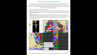 Solving big nonograms UI wise in Nonograms Katana [upl. by Madelene]