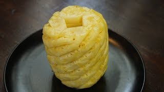 How To Cut Pineapple Without Waste  Morgane Recipes [upl. by Yrome]